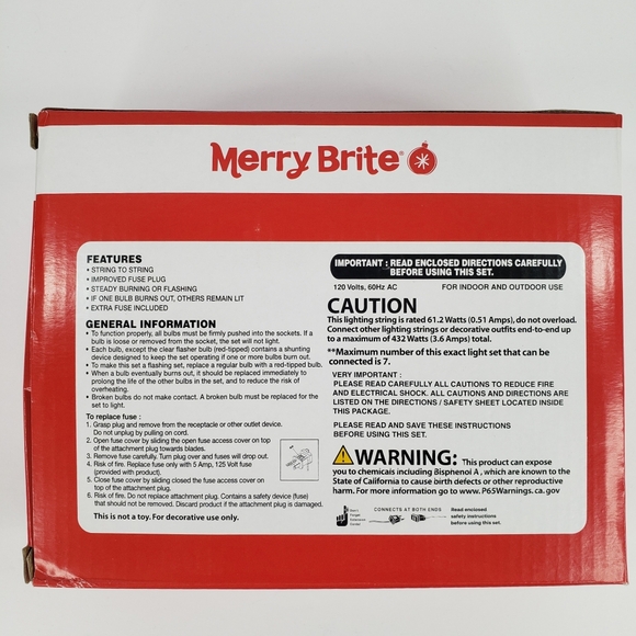 Merry Brite Multi Color Mini Lights 150 Count Heavy Duty String Lights 34 feet - Picture 2 of 8